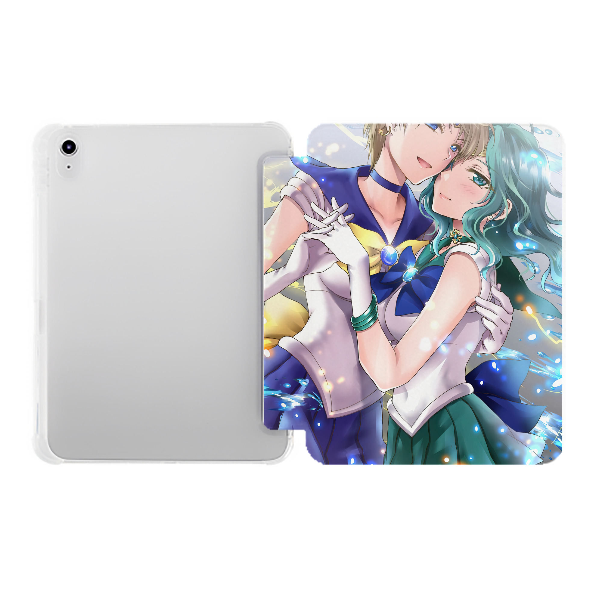 （画像用） 美少女戦士セーラームーン Sailor Moon IPad ケース ペン収納付き 三つ折りスタンド PUレザー×シリコン 対応機種9.5/10.5/10.9インチ